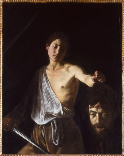 David con la Cabeza de Goliat, 1609-1610 de Michelangelo Caravaggio