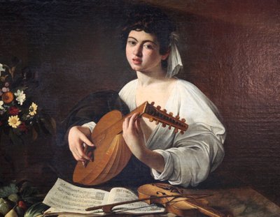 Tocador de laúd, c1595 de Michelangelo Caravaggio