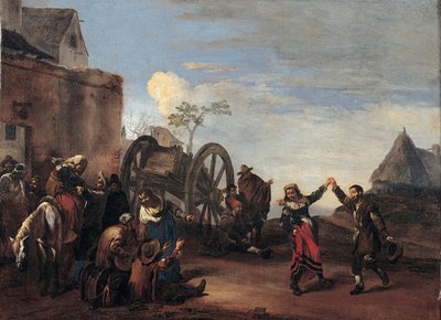 Bambocciata Infantil, Primer tercio del siglo XVII de Michelangelo Cerquozzi