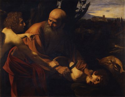 Abraham sacrificando a Isaac, 1603-1604 de Michelangelo Merisi Caravaggio
