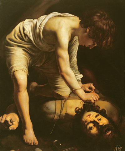 David victorioso sobre Goliat, c.1600 de Michelangelo Merisi Caravaggio