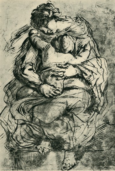 Madonna y niño, finales del siglo XVI-principios del XVII de Michelangelo Merisi Caravaggio