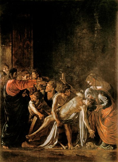 Resurrección de Lázaro de Michelangelo Merisi Caravaggio