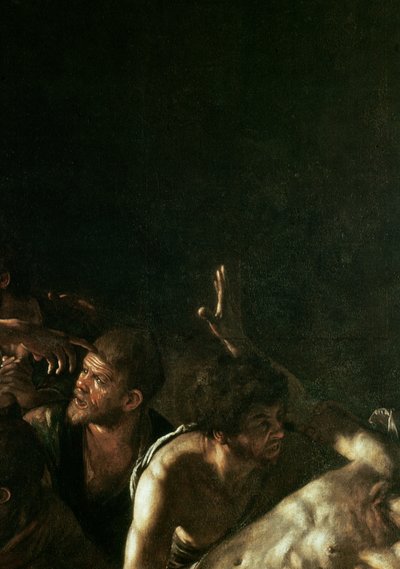 Resurrección de Lázaro (detalle) de Michelangelo Merisi Caravaggio
