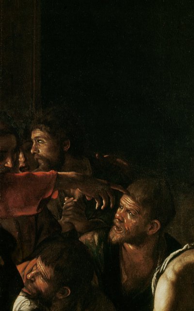 Resurrección de Lázaro (detalle) de Michelangelo Merisi Caravaggio