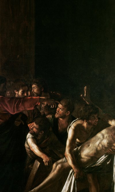 Resurrección de Lázaro (detalle) de Michelangelo Merisi Caravaggio