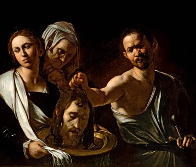 Salomé Recibe la Cabeza de San Juan Bautista de Michelangelo Merisi Caravaggio