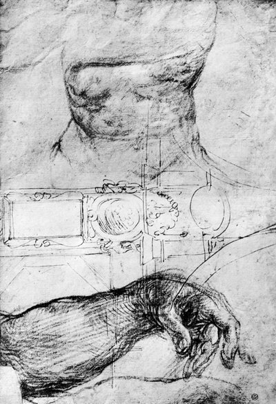 Estudios para el techo de la Capilla Sixtina, Roma, 1913 de Michelangelo Merisi Caravaggio