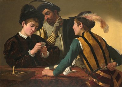 Los Jugadores de Cartas de Michelangelo Merisi Caravaggio