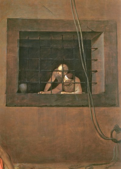 La Decapitación de San Juan Bautista (detalle) de Michelangelo Merisi Caravaggio