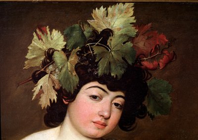Baco. (detalle) de Michelangelo Merisi da Caravaggio
