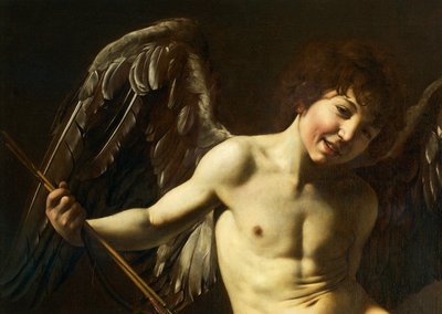 Cupido, detalle de Amor Victorioso, c.1602 de Michelangelo Merisi da Caravaggio