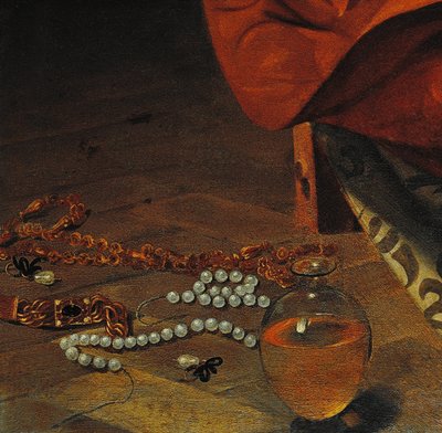 (Detalle) de La Magdalena Penitente de Michelangelo Merisi da Caravaggio