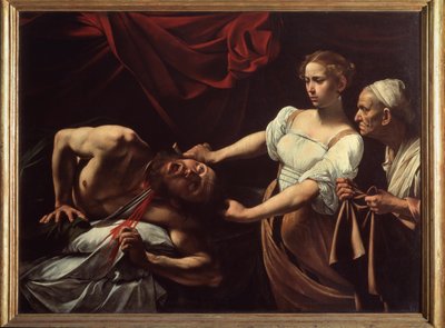 Judith decapitando a Holofernes (óleo sobre lienzo de Michelangelo Merisi da Caravaggio
