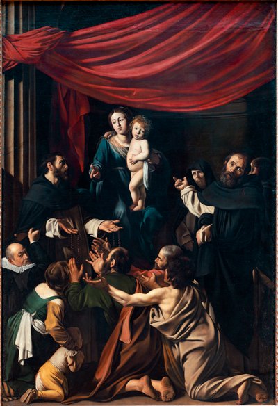 Madonna del Rosario de Michelangelo Merisi da Caravaggio
