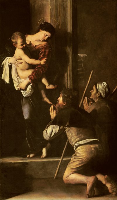 Madonna de los Peregrinos, c.1603-05 de Michelangelo Merisi da Caravaggio