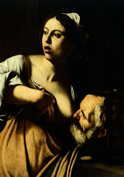 Pero amamantando a su padre Cimon (detalle) de Michelangelo Merisi da Caravaggio