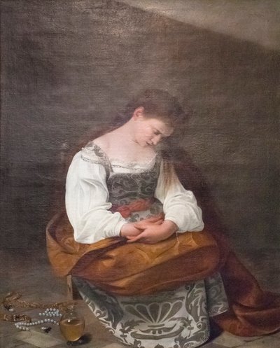 María Magdalena arrepentida de Michelangelo Merisi da Caravaggio