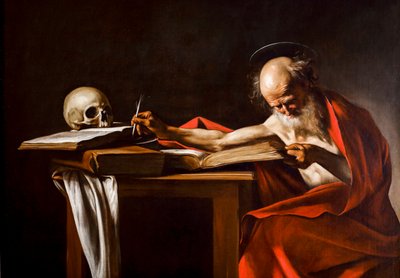 San Girolamo 1605 - 1606, Óleo sobre lienzo. de Michelangelo Merisi da Caravaggio