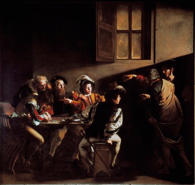 La llamada de San Mateo (óleo sobre lienzo) de Michelangelo Merisi da Caravaggio