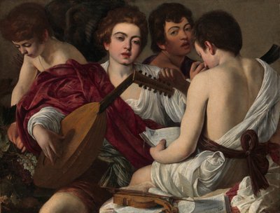 Los músicos, c.1595 de Michelangelo Merisi da Caravaggio