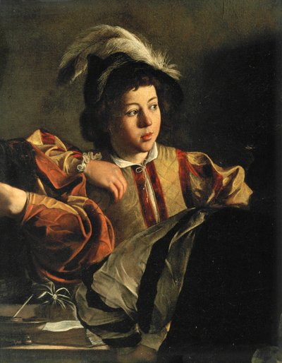 La llamada de Mateo ... (pintura sobre lienzo) de Michelangelo Merisi da Caravaggio