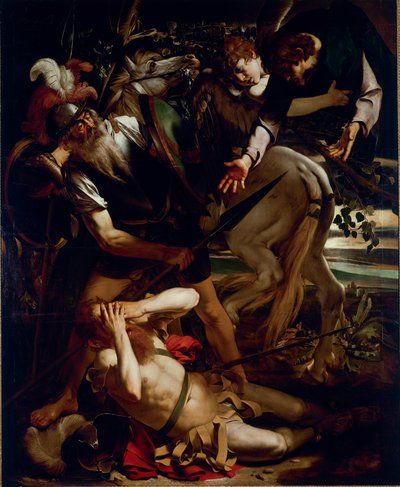 La conversión de San Pablo. Pintura de Michelangelo Merisi dit Il Caravaggio (El Caravaggio) (1571-1610) 1594-1596. Colección Odescalchi Balbi, Roma de Michelangelo Merisi da Caravaggio
