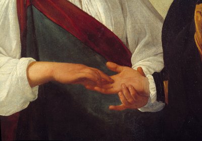 La adivina (detalle) de Michelangelo Merisi da Caravaggio