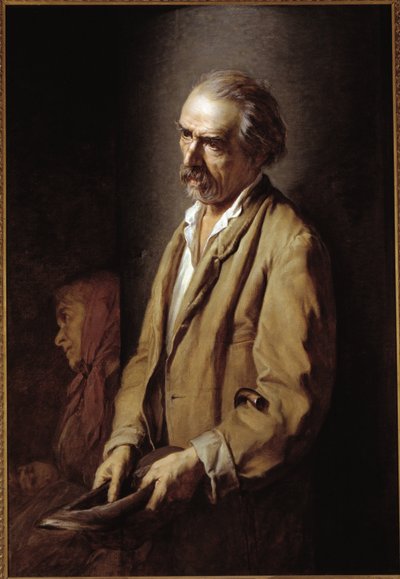 Autorretrato (Self-Portrait) Pintura de Michelangelo Pittatore (1825-1903) 1894 Dim 107x73 cm Asti, Pinacoteca Civica de Michelangelo Pittatore