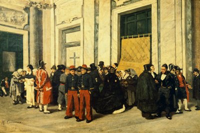 Vestíbulo de Santa María la Mayor, ca 1865 de Michele Cammarano
