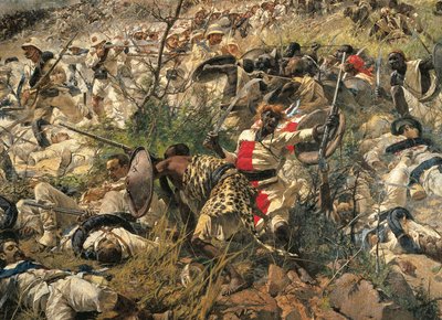 La batalla de Dogali (detalle) de Michele Cammarano