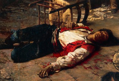 Heridos en el suelo de Michele Cammarano