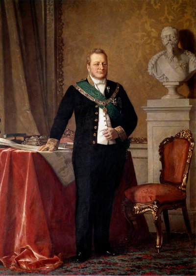 Retrato de Camillo Benso, Conde de Cavour (óleo sobre lienzo) de Michele Giordigiani