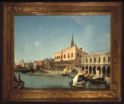 Palacio Ducal, Venecia (óleo sobre lienzo) de Michele Marieschi