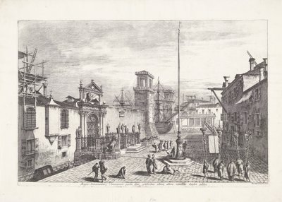 Porta Magna van het Venetiaans Arsenal Las dos puertas del Gran Arsenal de Venecia (...) (título sobre objeto) Gezichten op Venetië (título de la serie) Magníficas y selectas vistas de la ciudad de Venecia (título de la serie) de Michele Marieschi