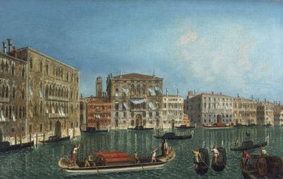 El Gran Canal con el Palazzo Foscari y el Palazzo Balbi de Michele Marieschi