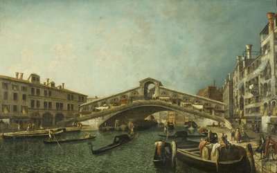 El Puente de Rialto, Venecia, c.1740 de Michele Marieschi