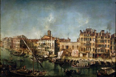 Vista del Gran Canal desde la Fondamenta Del Vin de Michele Marieschi
