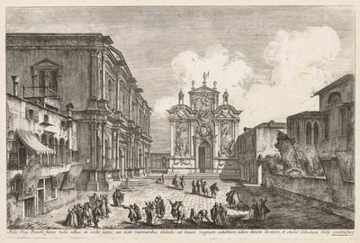 Views of Venice:  Campo S. Rocco de Michele Marieschi