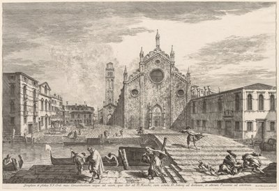 Views of Venice:  Campo dei Frari de Michele Marieschi