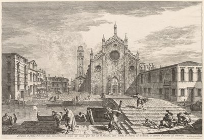Vistas de Venecia: Campo dei Frari, 1741 de Michele Marieschi