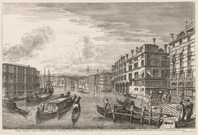 Vistas de Venecia: Gran Canal, 1741 de Michele Marieschi