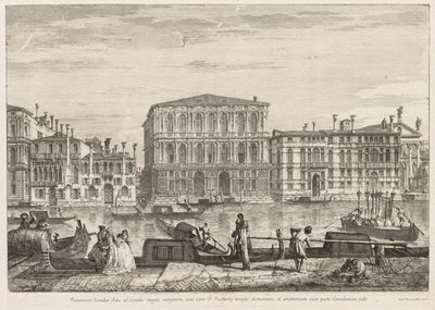 Vistas de Venecia: Palazzo Pesaro de Michele Marieschi