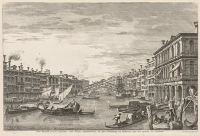 Vistas de Venecia: Rialto, 1741 de Michele Marieschi