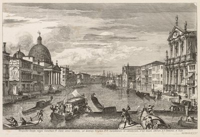 Vistas de Venecia: Santa Chiara, 1741 de Michele Marieschi