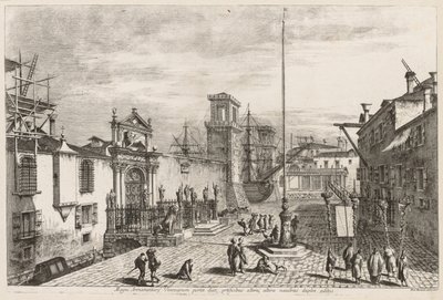 Views of Venice:  The Gates of the Arsenal de Michele Marieschi