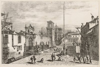 Vistas de Venecia: Las puertas del Arsenal, 1741 de Michele Marieschi