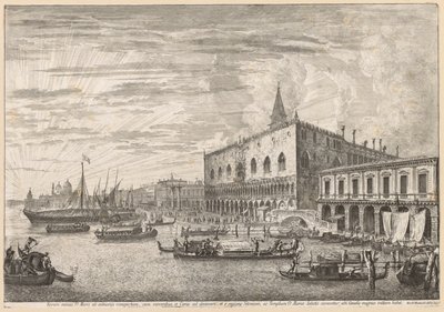 Views of Venice:  The Molo and S. M. Della Salute de Michele Marieschi