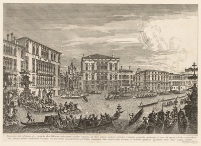 Vistas de Venecia: La regata, 1741 de Michele Marieschi