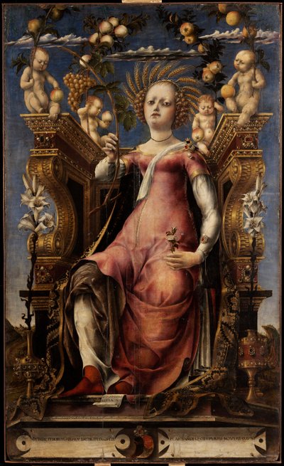 La musa Talía, ca. 1457 de Michele Pannonio